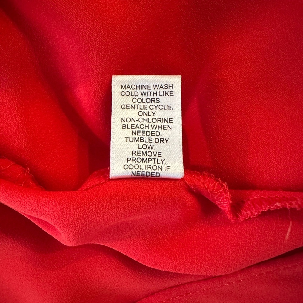 Vibrant Red Sleeveless Top, Size M | C Est 1946 - Picture 9 of 10